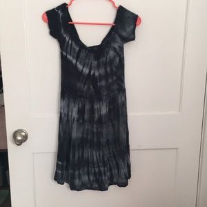 tie dye navy dress